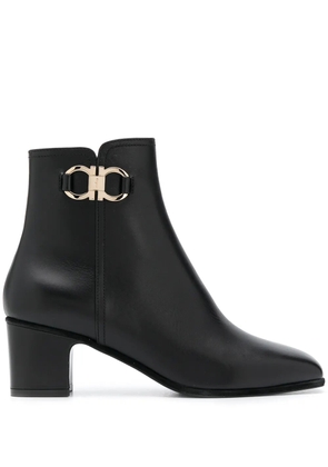 Ferragamo leather ankle boots - Black