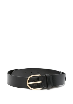 Maje chain-link leather belt - Black