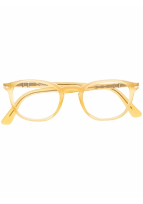 Persol logo square-frame glasses - Yellow