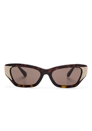 Swarovski Eyewear crystal-embellished sunglasses - Brown