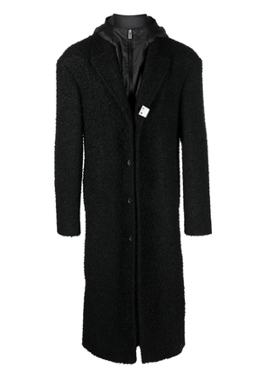 1017 ALYX 9SM bouclé layered single-breasted coat - Black