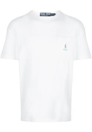 Palace x Polo Ralph Lauren logo embroidered T-shirt - White