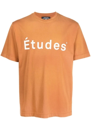 Études Studio logo-print short-sleeved T-shirt - Brown