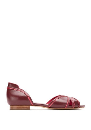Sarah Chofakian leather ballerinas - Red
