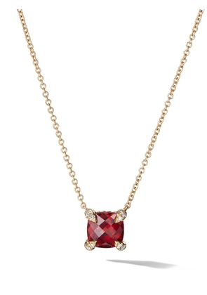 David Yurman 18kt yellow gold diamond Chatelaine pendant necklace