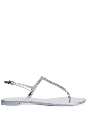Giuseppe Zanotti Minnah crystal-embellished sandals - Silver