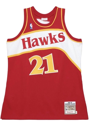 Mitchell & Ness 'NBA Atlanta Hawks 1987 Dominique Wilkins' Authentic jersey vest top - Red