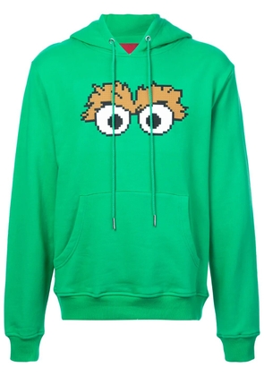 Mostly Heard Rarely Seen 8-Bit Scram print hoodie - Green