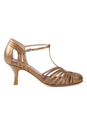 Sarah Chofakian strappy pumps - Metallic