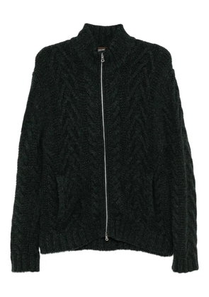 N.Peal cable knit cardigan - Green