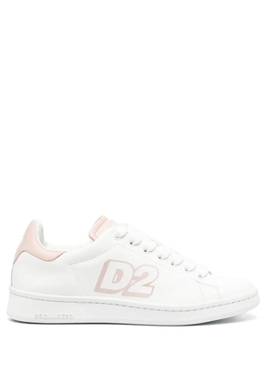 DSQUARED2 logo-print low-top sneakers - White