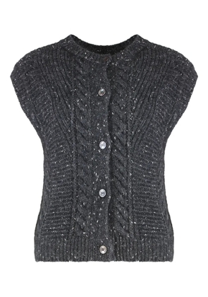 Max Mara Taffy buttoned vest - Grey