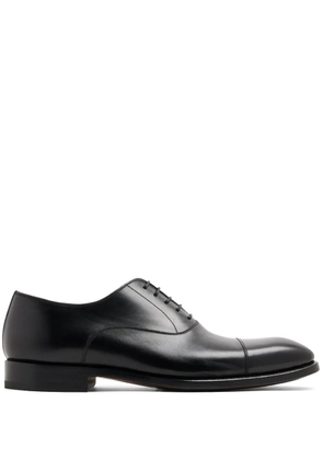 Magnanni tonal-stitching leather oxford shoes - Black