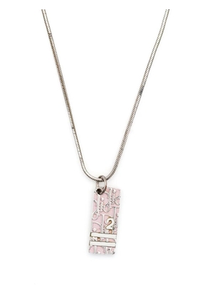 Christian Dior Pre-Owned 2000s Trotter pendant necklace - Silver
