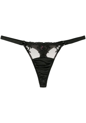 Fleur Of England Onyx thong - Black