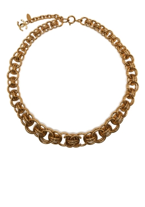 CHANEL Pre-Owned 1990s CC logo chain necklace - Gold