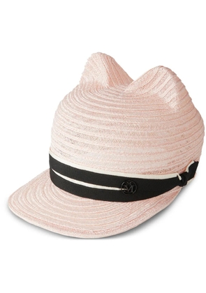 Maison Michel Jamie strap-detail hat - Pink