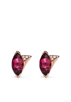 Shaun Leane 18kt rose gold tourmaline diamond earrings - Pink