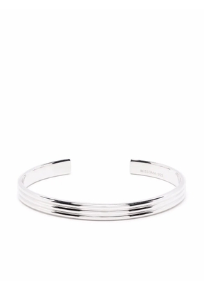 Missoma fused triple ridge cuff bracelet - Silver
