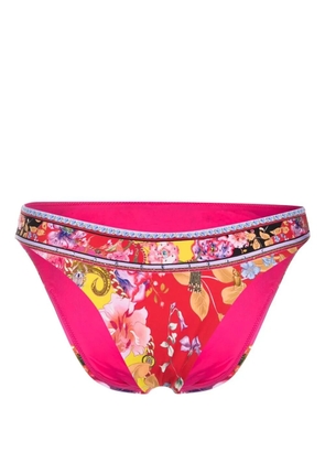 Camilla floral-print bikini bottoms - Pink
