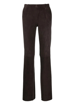Stouls flared suede trousers - Brown