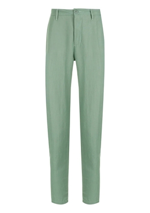 Osklen Fluid linen tailored trousers - Green