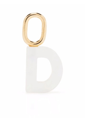 Maria Black Lucid Letter D charm - White