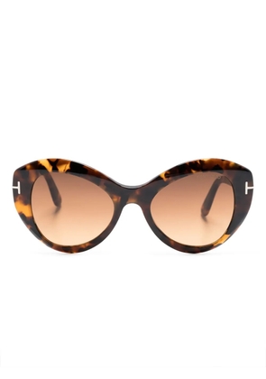 TOM FORD Eyewear Guinivere cat-eye sunglasses - Brown