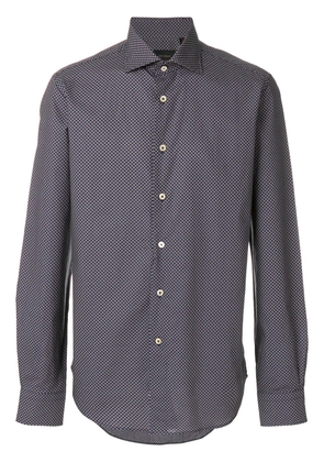 Dell'oglio fine print shirt - Blue
