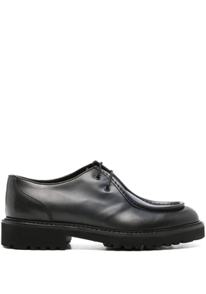 Doucal's burnished-finish Derby shoes - Blue