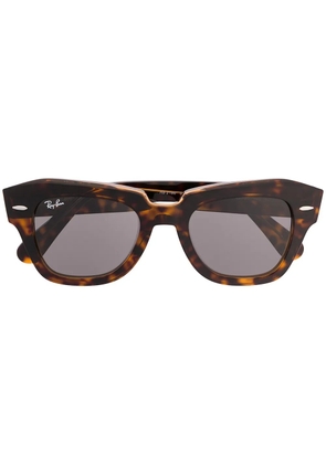 Ray-Ban State Street square-frame sunglasses - Brown