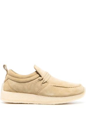 Clarks lace-up suede loafers - Neutrals