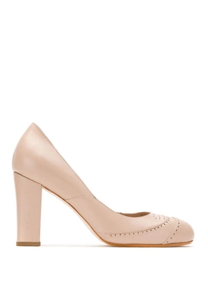 Sarah Chofakian leather panelled pumps - Neutrals