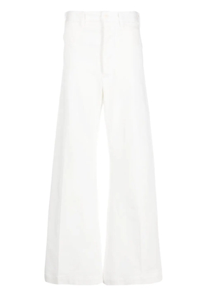 Polo Ralph Lauren high-waisted stretch-cotton palazzo pants - White