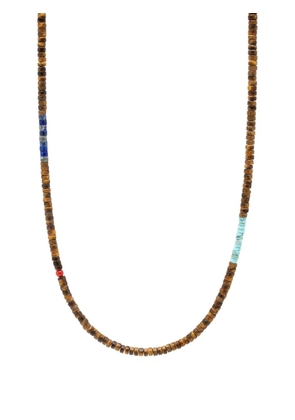 Nialaya Jewelry Heishi faceted bead-embellished necklace - Brown