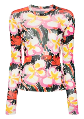 JNBY floral-print long-sleeve T-shirt - Multicolour