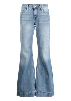 RE/DONE 70s low-rise flared jeans - Blue