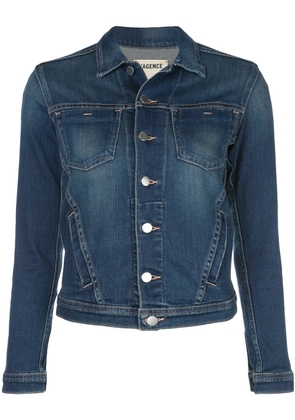 L'Agence Janelle slim denim jacket - Blue