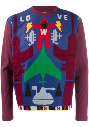 Walter Van Beirendonck Pre-Owned 2010-2011 Take A W-Ride long-sleeved T-shirt - Red