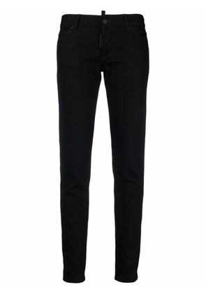 DSQUARED2 logo-print skinny jeans - Black