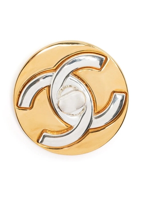 CHANEL Pre-Owned 1997 CC Turn-lock brooch - Gold