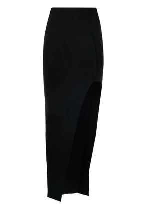 Rick Owens thigh-high slit skirt - Black