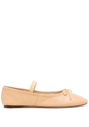 Loeffler Randall Leonie soft leather ballet flats - Orange