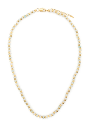 Missoma beaded chain amazonite necklace - Gold