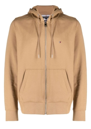 Tommy Hilfiger 1985 cotton zipped hoodie - Brown