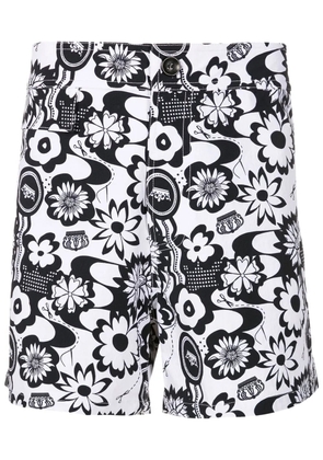Amir Slama graphic-print swimming trunks - Black