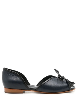 Sarah Chofakian leather Norway flat sandals - Black