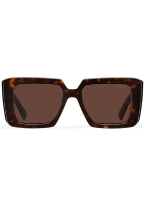 Prada Eyewear Symbole oversize-frame sunglasses - Brown