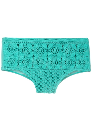 Amir Slama crochet swim trunks - Green