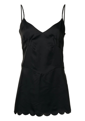 Jil Sander satin V-neck spaghetti-strap top - Blue